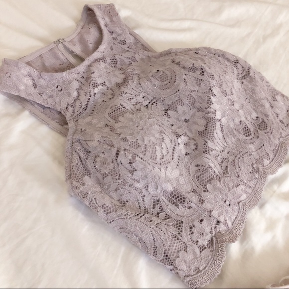 [SOLD] Two Piece Halter Prom Dress - Picture 4 of 5